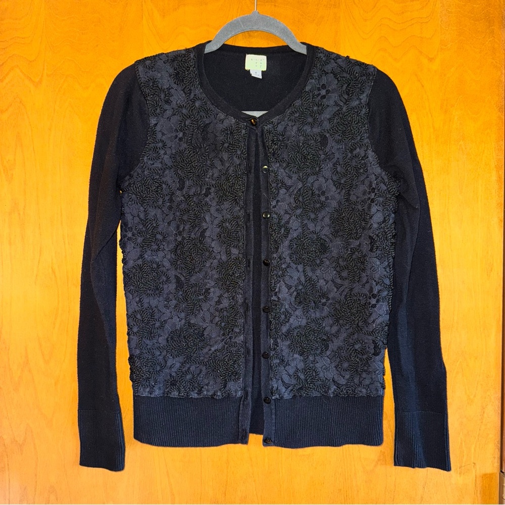 A New Day Black Floral Cardigan